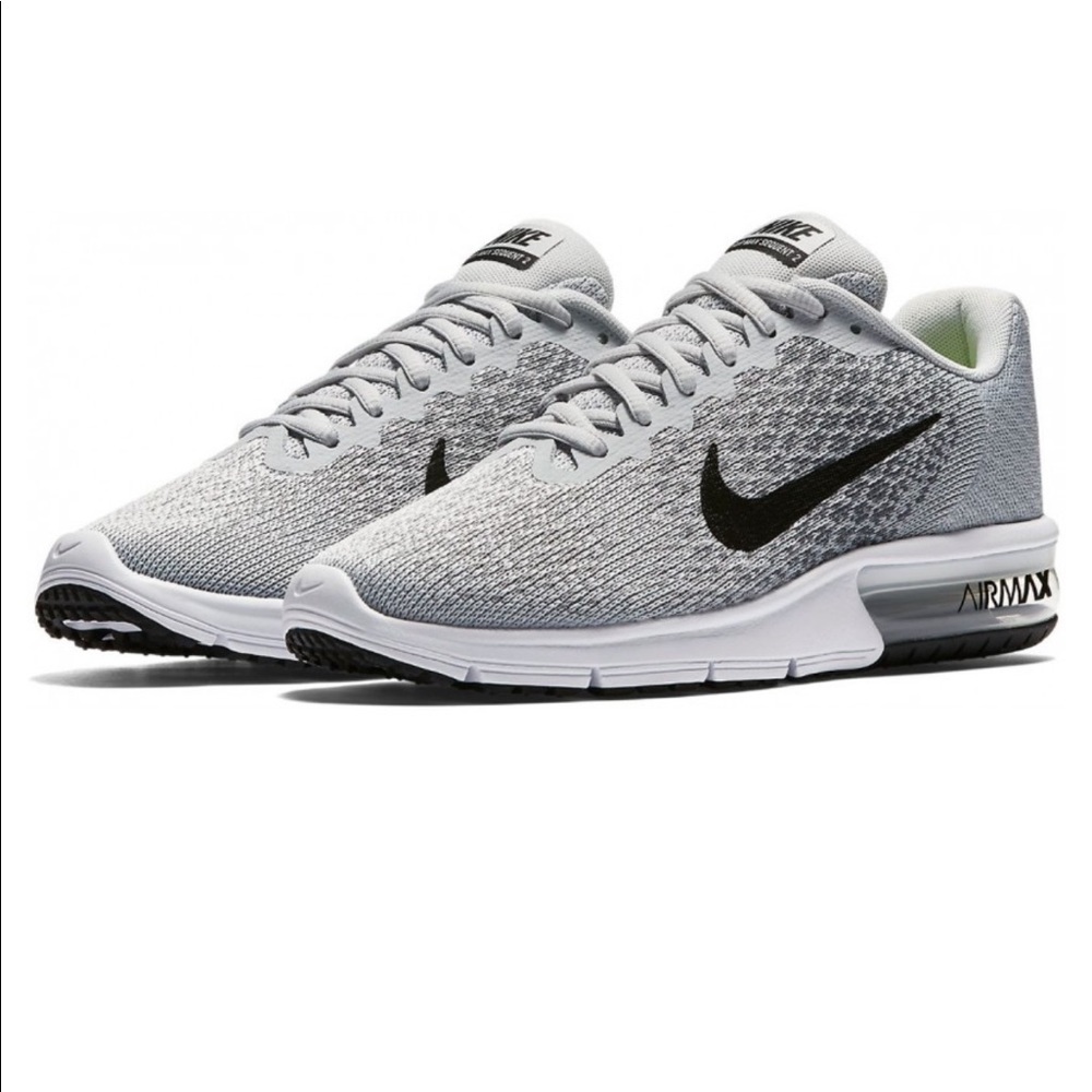 Nike Air Max Sequent 2 Gray Running Shoes Size 7